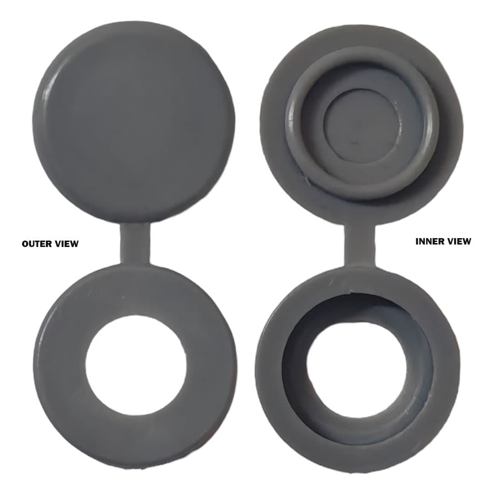 5X13mm Vida Kapağı Gri (7mm Vida Çapı)