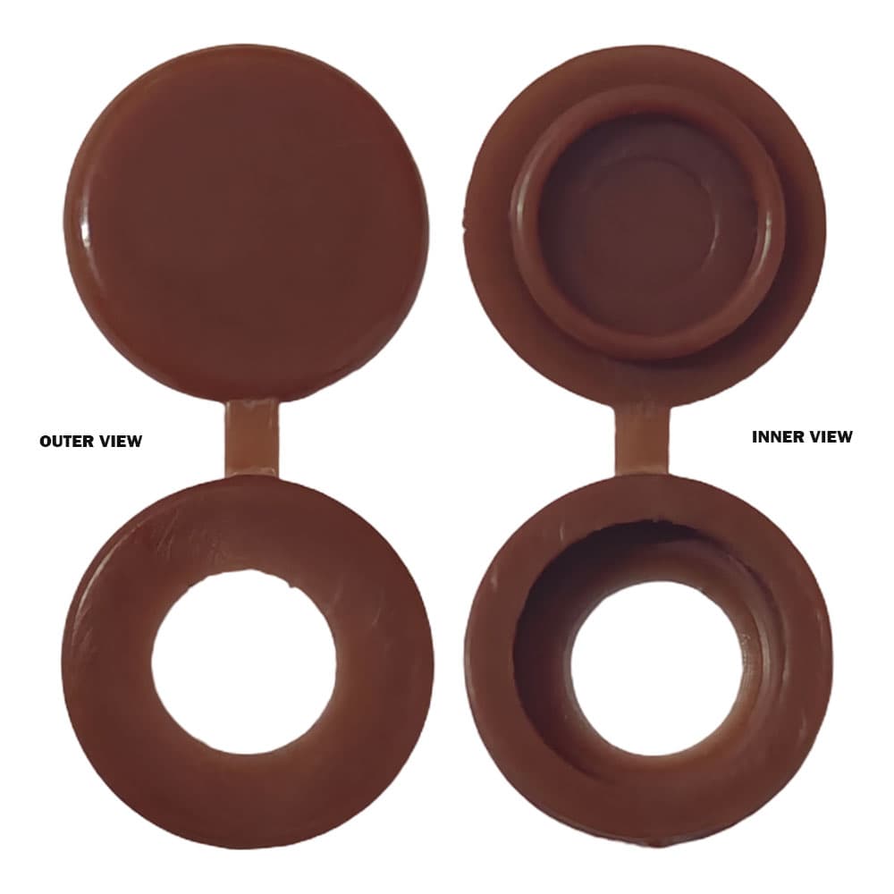 5X13mm Vida Kapağı Koyu Kahve (7mm Vida Çapı)