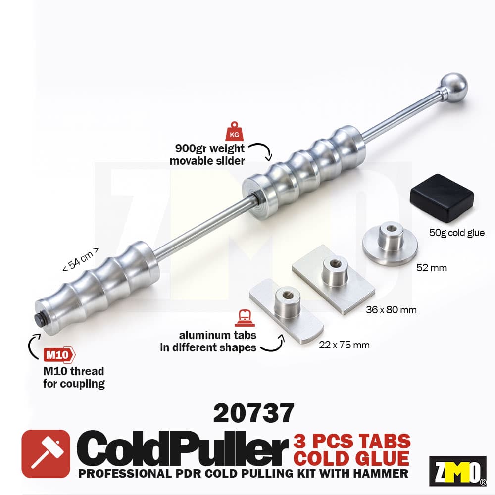 PDR Tokmaklı Soğuk Çektirme Seti (3 Adet Alüminyum Öpücük + 50g Soğuk Silikon)