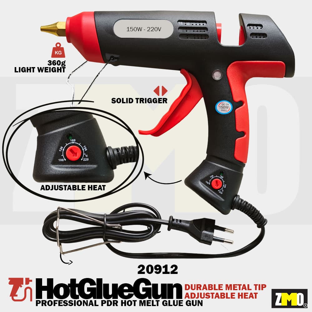 Sıcak Mum Silikon Tabancası V2 150W Isı Ayarlı (Büyük)