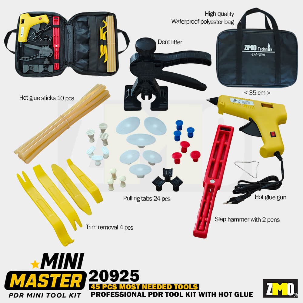 PDR MiniMaster Göçük Düzeltme Seti Çantalı 45 Parça