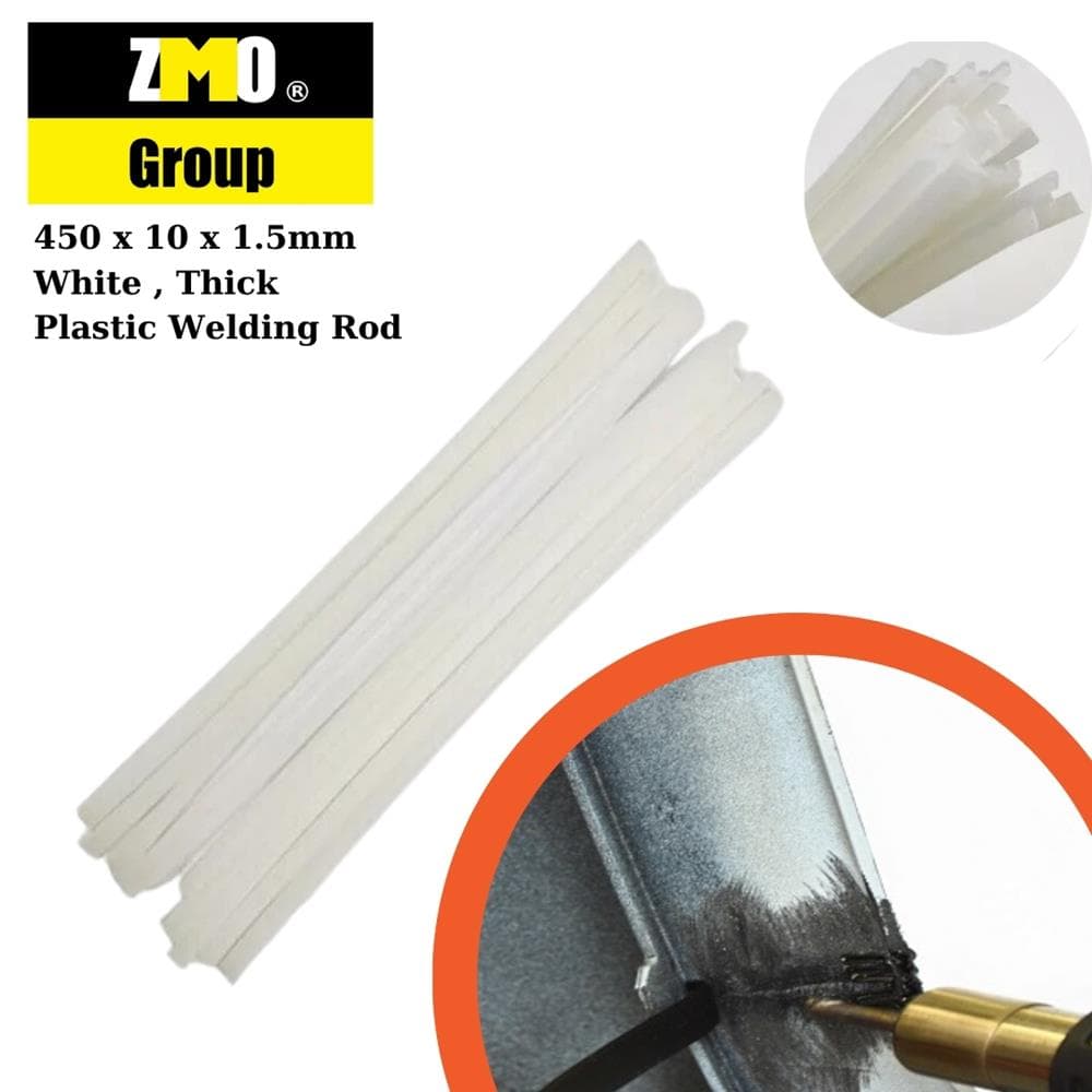 Plastik Kaynak Çubuğu Pe Kalın Beyaz 1 Kg (Benzin Ve Mazot Deposu İçin) 450 X 10 X 1.5Mm