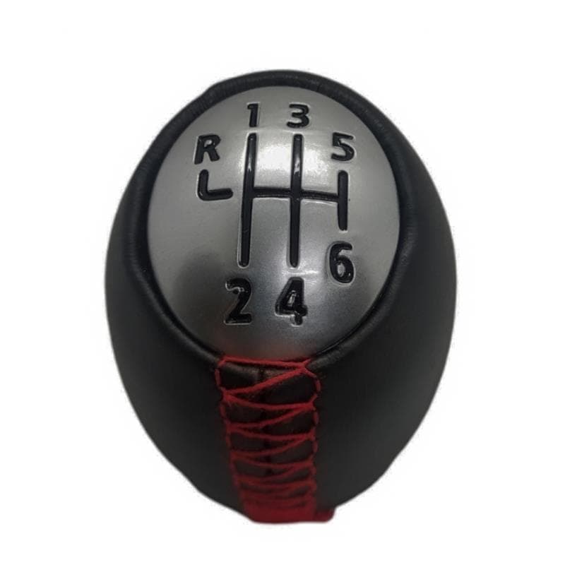 Megane 3 Fluence Duster Master (Deri) Vites Topuzu (6 Vites) Siyah (Kırmızı Dikiş) 328650024R