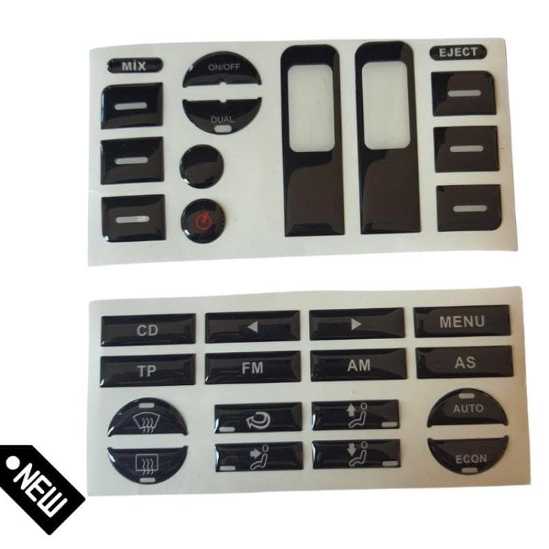 Panel Düğme Sticker Seti Caddy Jetta 05-10 Passat B6 Golf 5