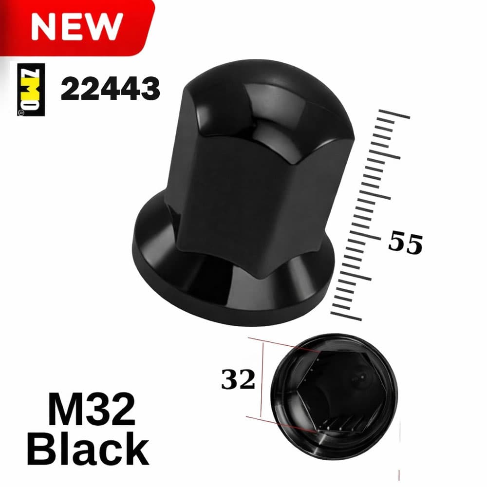 Bijon Kapağı M32 X 55 mm Siyah