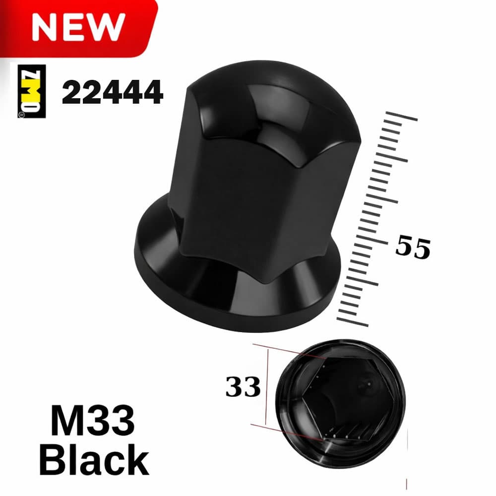 Bijon Kapağı M33 X 55 mm Siyah